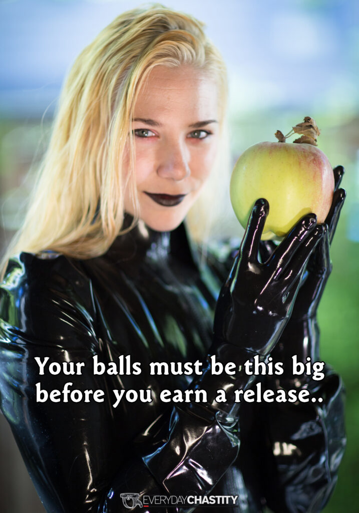 Your balls must be this big.